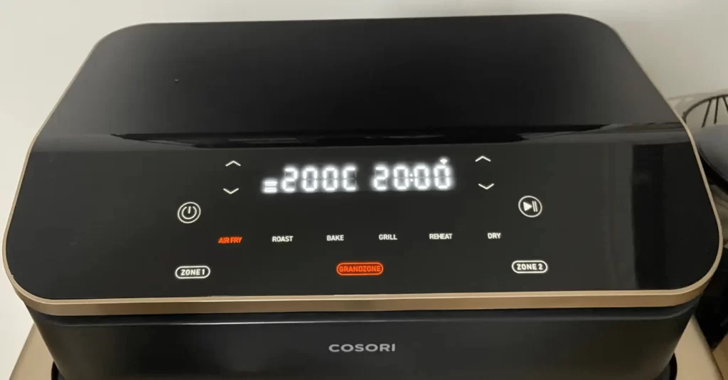 ovladaci panel displej cosori dual blaze