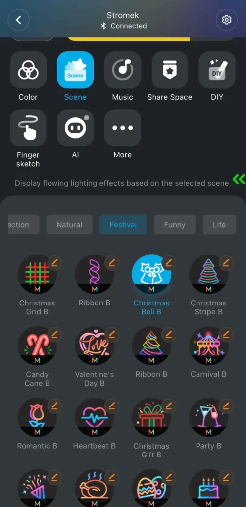 prednastavene rezimy od govee