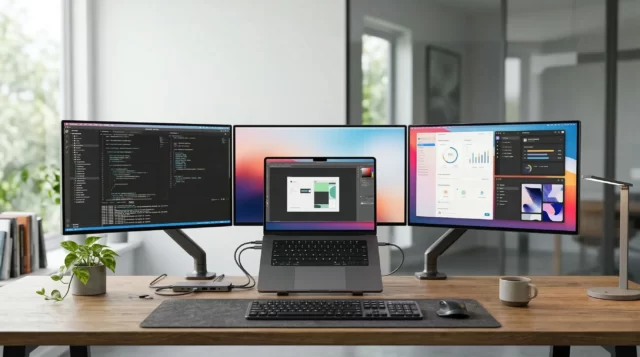 macbook air dva externi displeje