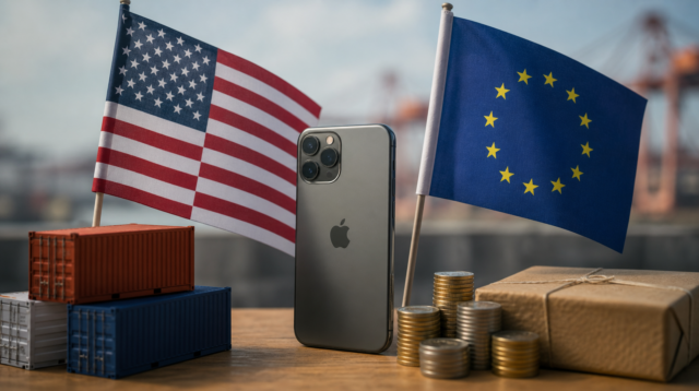 Trump slibuje zvrátit pokuty EU pro Apple, hrozí cly
