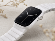 Apple Watch Series 12 a Ultra 4: ceny po keynote a co se potvrdilo Ilustrace chytrých hodinek Apple Watch s bílým keramickým pouzdrem a sportovním řemínkem