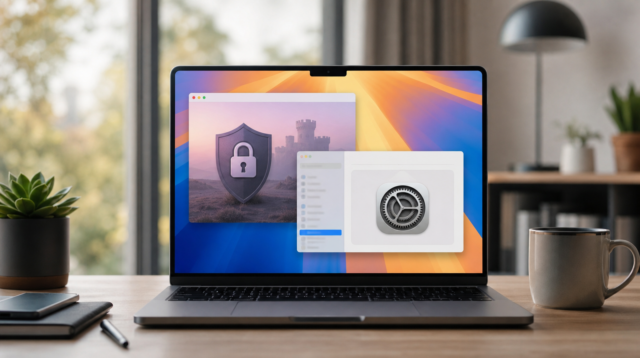 Nastavení systému macOS s nabídkou aktualizace softwaru