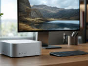 Apple bez keynote překvapivě představil nový Mac mini s čipy M6 a M5 Pro Kompaktní stolní počítač Mac mini na stole s monitorem