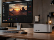 Apple představil nový Mac Studio, čip M5 Ultra poprvé spojuje čtyři čipy Profesionální stolní počítač Mac Studio na pracovním stole s monitorem