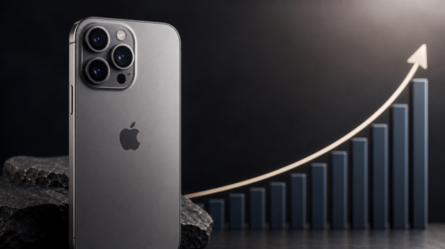 iPhone 18 Pro a graf naznačující vývoj ceny