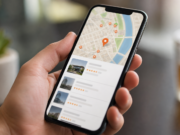 Apple spustil prodej reklam v Mapách, zatím jen firmám v USA a Kanadě Aplikace Mapy na iPhonu s výsledky vyhledávání firem