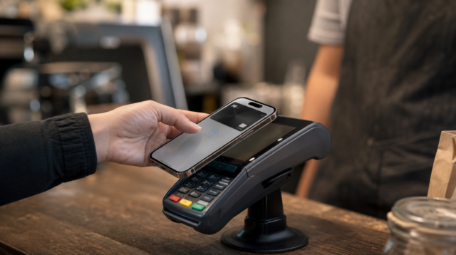 Placení Apple Pay pomocí iPhonu u pokladny v obchodě Placení Apple Pay pomocí iPhonu u pokladny v obchodě