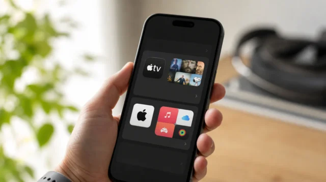 Obrazovka nastavení předplatných Apple TV a Apple One na iPhonu Obrazovka nastavení předplatných Apple TV a Apple One na iPhonu