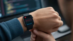 Apple Watch se zdravotní appkou na displeji před keynote 2026