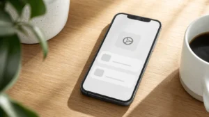 iPhone s otevřenou nabídkou aktualizace softwaru