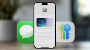 iPhone s obrazovkou softwarové aktualizace iOS 27 v Nastavení