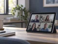 Nový iPad mini má podle úniku dostat A20 Pro a kameru na delší hraně Malý tablet položený na šířku při videohovoru