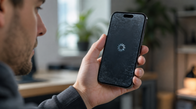 iPhone 18 Pro s aktivním Face ID senzorem na displeji