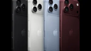 iPhone 18 Pro ve čtyřech barvách, pohled na zadní stranu s fotoaparáty