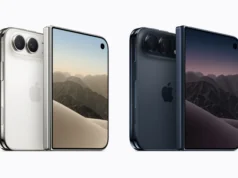 Skládací iPhone Duo: nově objednaný kus Apple doručí až v lednu iPhone Duo v obou barvách, nebesky bílé a soumračně modré