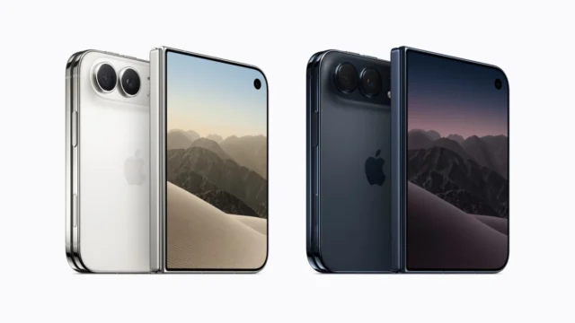 iPhone Duo v obou barvách, nebesky bílé a soumračně modré