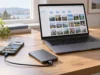 Jak snížit tarif iCloudu nebo odejít bez ztráty fotek a souborů iPhone vedle externího disku a symbolu cloudu