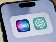 OpenAI u soudu uvedla: ChatGPT v Siri trvale zaostával Ikona Siri a logo ChatGPT na displeji iPhonu