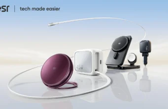 ESR prodává nové nabíječky pro iPhone 18 Pro: s ventilátorem i do auta Nabíječky ESR Cyclone 25W, Xtend 45W, skládací stanice 3 v 1 a autonabíječka Xtend 100W na světlém pozadí