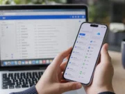 Apple potichu zvýšil limity iCloud Mailu: 9 aliasů a 10 adres na doménu iPhone s aplikací Mail a nastavením iCloud Mailu vedle notebooku