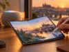 iOS 27.2 je téměř hotový: iPhonu Duo přidá podporu Apple Pencilu Rozložený skládací iPhone s perem na stole a chytrý reproduktor se svítící horní plochou