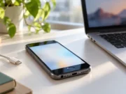 Jak dát iPhone do továrního nastavení i bez hesla a co udělat předtím Starší iPhone na stole vedle kabelu a notebooku připravený k vymazání