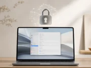 Apple kvůli AI agentům zpřísní na Macu Plný přístup k disku MacBook s otevřeným nastavením Soukromí a zabezpečení a symbolem zámku