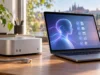 AI agent od Perplexity nově pracuje celý na vašem Macu, bez cloudu Malý stolní počítač a notebook s rozhraním AI asistenta na pracovním stole