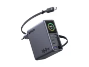 UGREEN nabízí skládací MagFlow 2v1 a 160W nabíječku s výsuvným kabelem Síťová nabíječka UGREEN Nexode Pro 160W s displejem a výsuvným kabelem USB-C