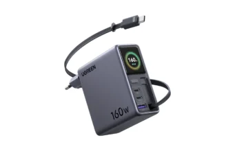 UGREEN nabízí skládací MagFlow 2v1 a 160W nabíječku s výsuvným kabelem Síťová nabíječka UGREEN Nexode Pro 160W s displejem a výsuvným kabelem USB-C